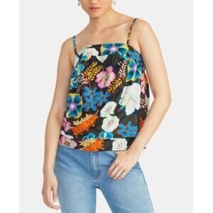 Rachel Rachel Roy Rikki Sleeveless Double Layer Top Blue XS